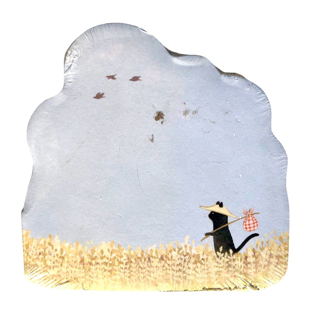 Madison Park Hobo Black Cat Small Die-Cut Shaped Notepad (MDNP03)